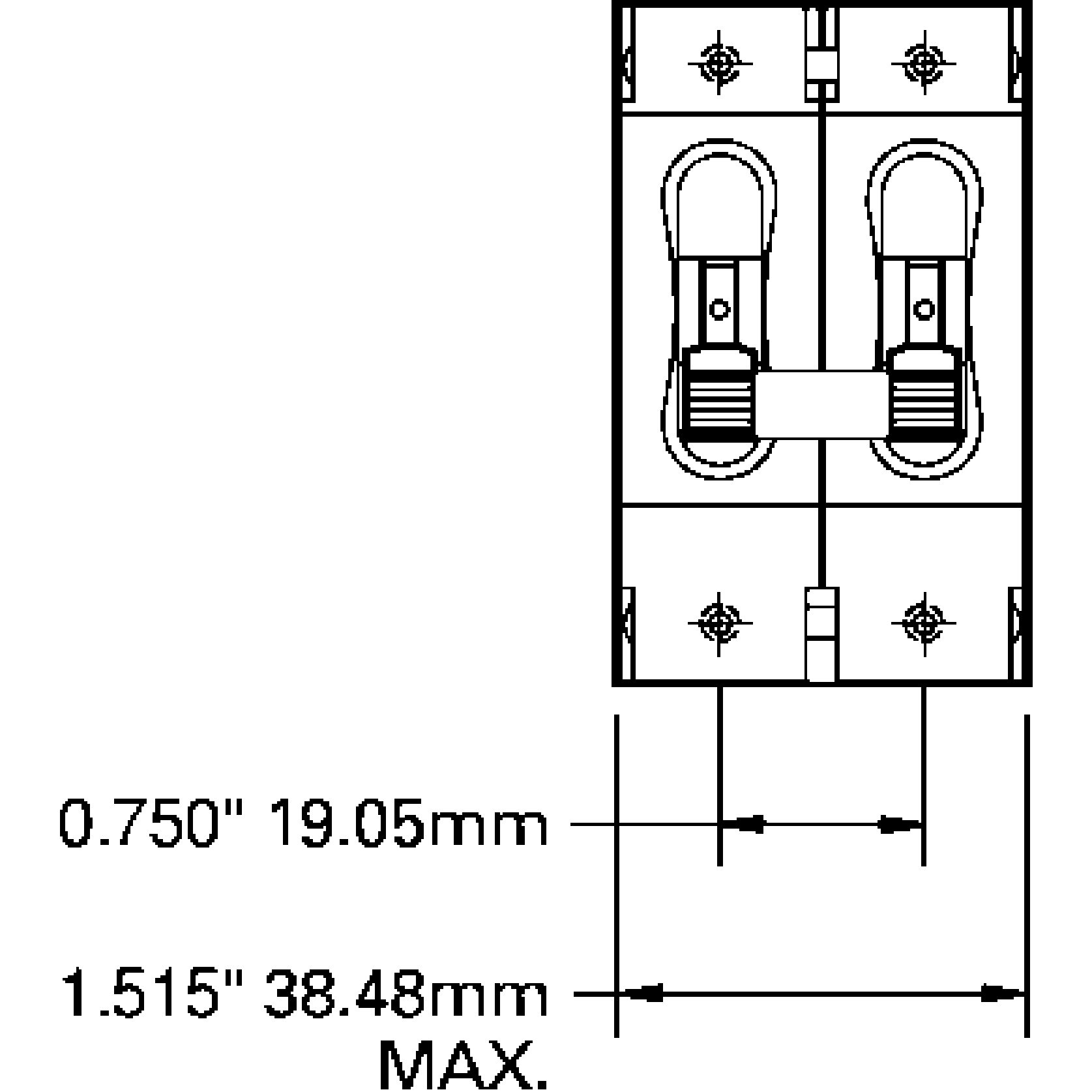 DC C-Series Double Pole Circuit Breakers