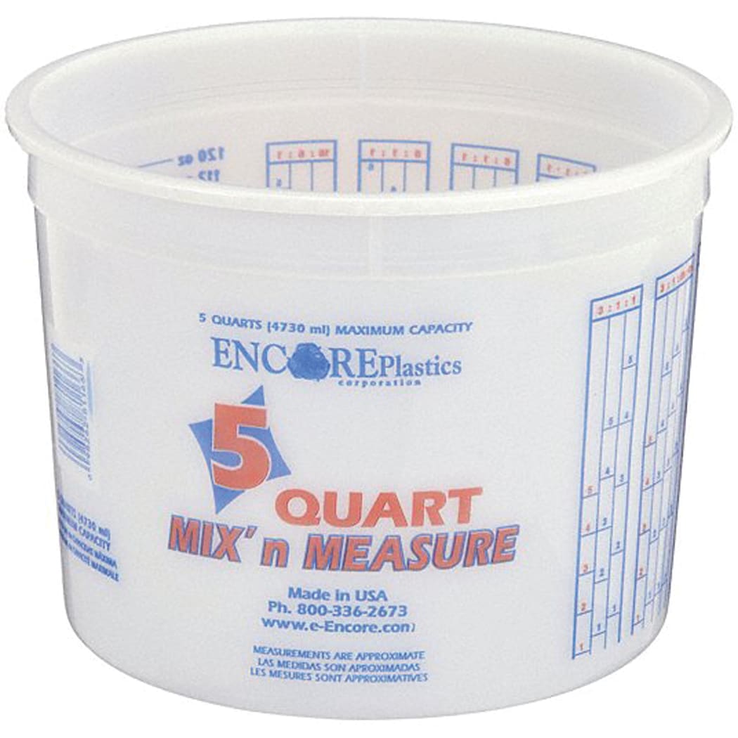 Mix'n Measure Graduated Plastic Buckets Encore Plastics Fisheries Supply