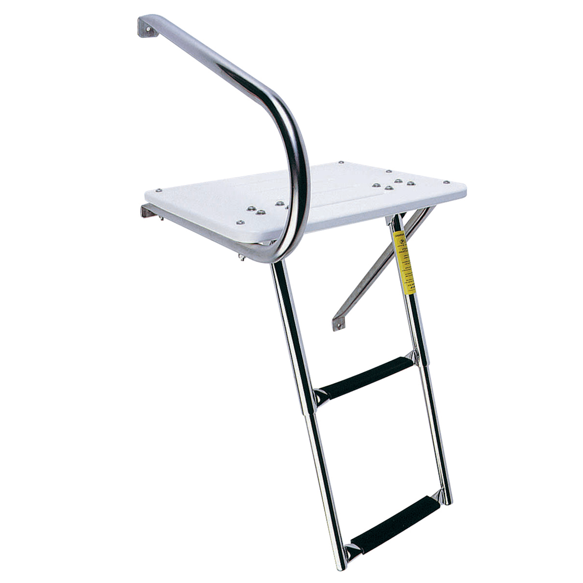 Combo/Outboard Transom Platform and Telescopic Ladder, Deployed