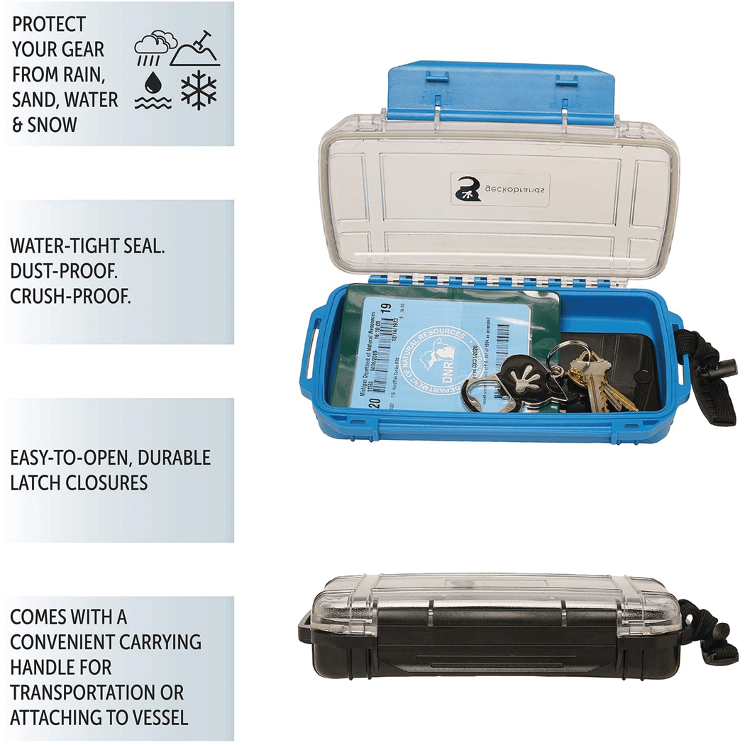thumbnail interactive-video image 1 of Medium Waterproof Dry Box - Silicon Sealed Protection For Phones & Valuables During Outdoor Activities 1 of 6