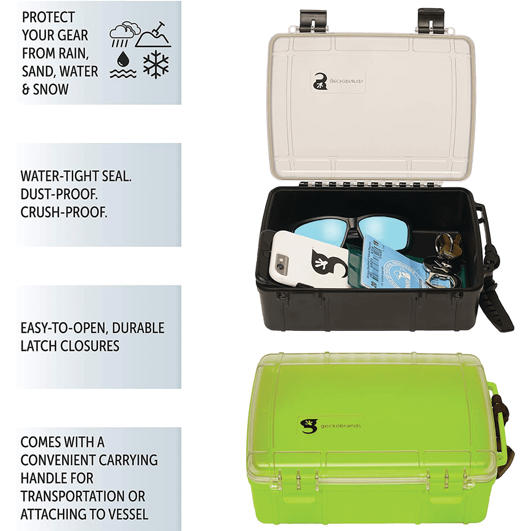 Waterproof Dry Boxes Large Geckobrands Fisheries Supply