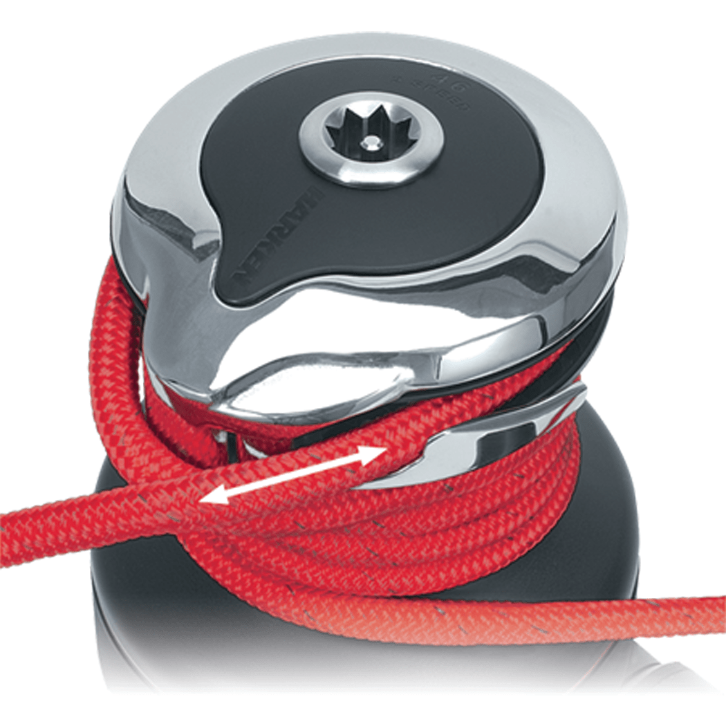 40 Electric SelfTailing Rewind Radial Winch Reverse Speed, Aluminum