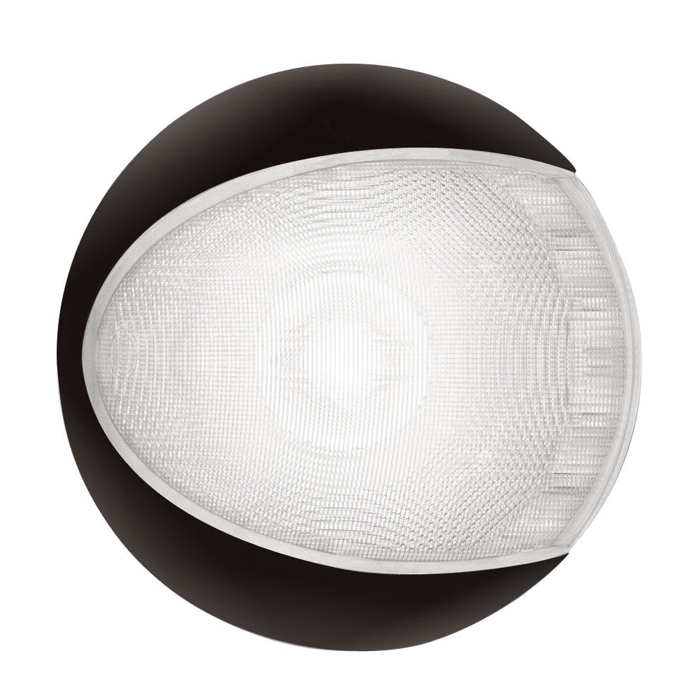 Hella 5" EuroLED 130 Surface Mount LED Dome Light - Cool White, Black Shroud