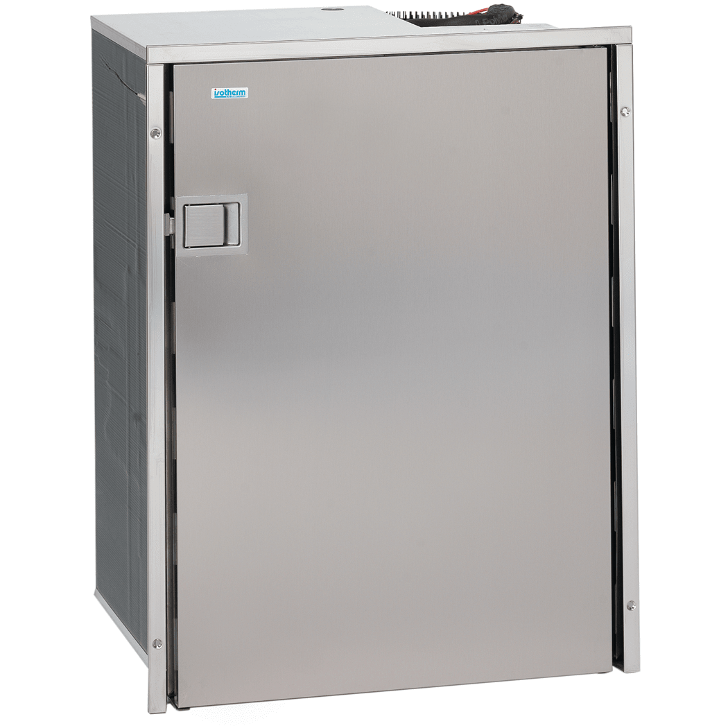 Closed View of Isotherm Cruise 130 Drink Stainless Steel AC DC Fridge Only - 4.6 Cu Ft,130 Liters