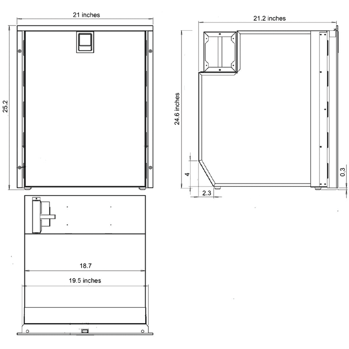 Isotherm Drawer 85 SS Refrigerator w/ Freezer Fisheries Supply