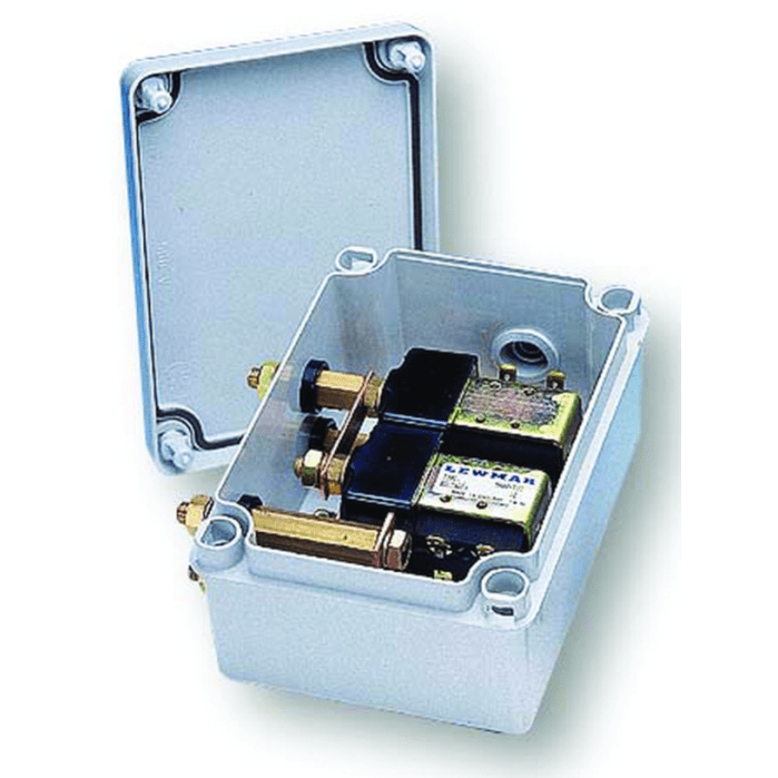 Interior View of Lewmar Windlass Contactor / Solenoids in Sealed Box - Dual Direction