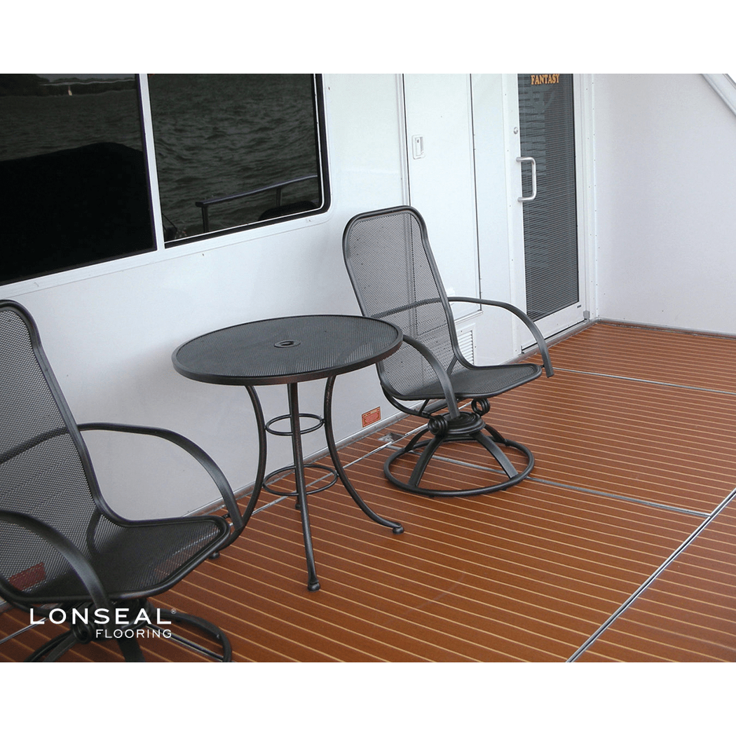 Lonseal Lonseal Marine Vinyl Flooring Mahogany/Holly Fisheries Supply