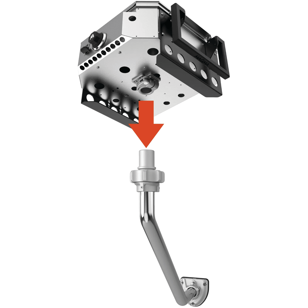 Gambe Pieghevoli Per Barbecue Magma T10 Gourmet Series - Acciaio Inox 18-8 Per Campeggio