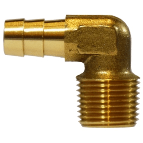 90 Deg Male Hose Barb Elbow