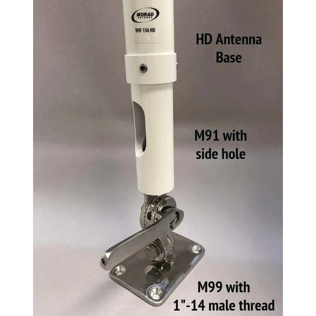 Ratchet Antenna Mount Adapter Morad Electronics Fisheries Supply