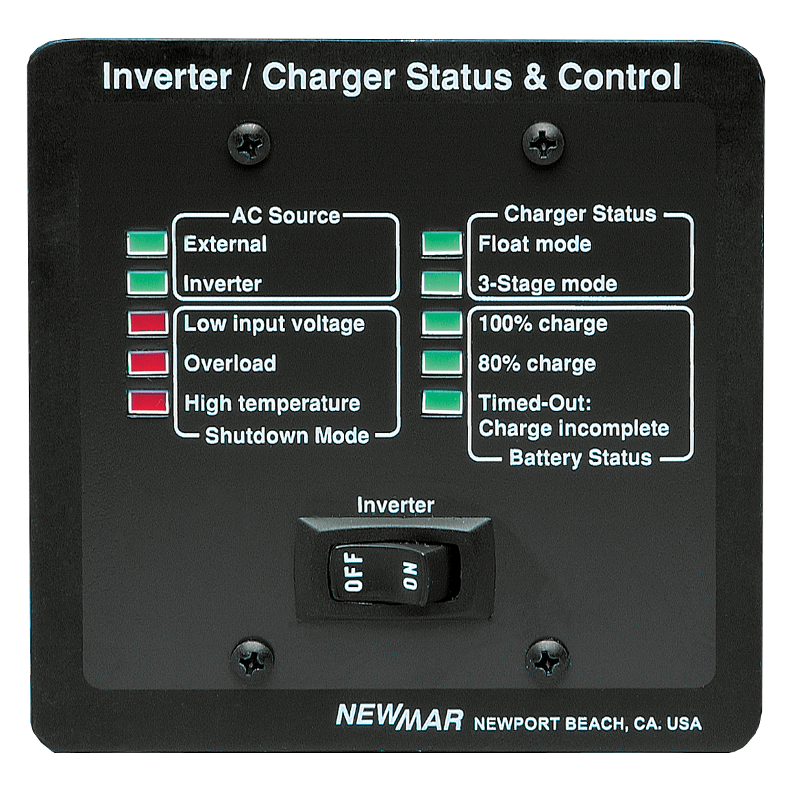 icr-2 of Newmar Remote Control Panel for Perfect Wave Inverter/Chargers