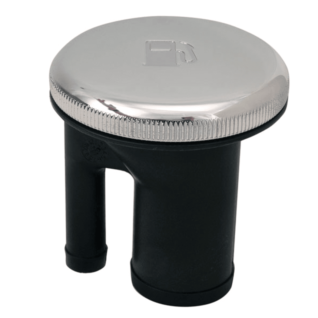 main of Perko EPA Sealed Ratcheting Chrome Cap Fuel Fill w/ Pressure Relief Valve - Straight Neck