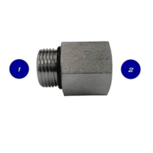 Thread Detail of Racor No. 6 Male SAE x 1/4" Female NPT - Straight Filter Adapter Fitting