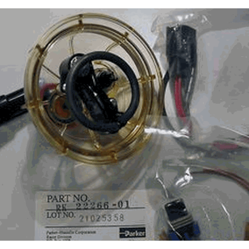 view with packaging of Racor RK22266-01 Spin-On Fuel Filter In-Bowl Heater - w/ Water Probe Retrofit Kit