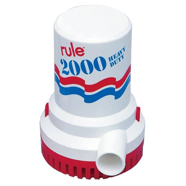 10-6ul of Rule 2000 GPH UL Listed Bilge Pump - 6 ft Wire Leads