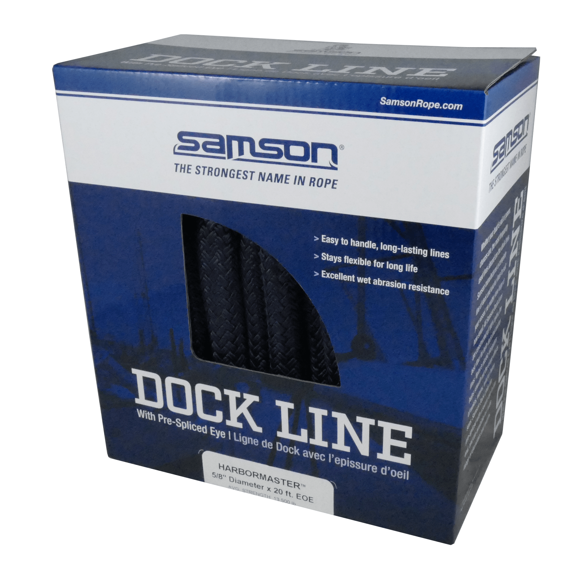 navy in box of Samson Harbormaster Dock Line
