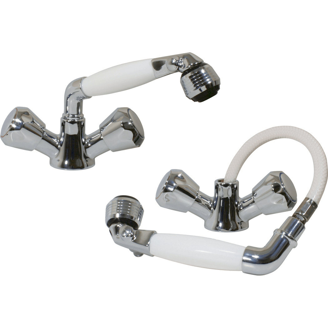 46011 of Scandvik Pull Out Shower Mixer with Adjustable Aerator