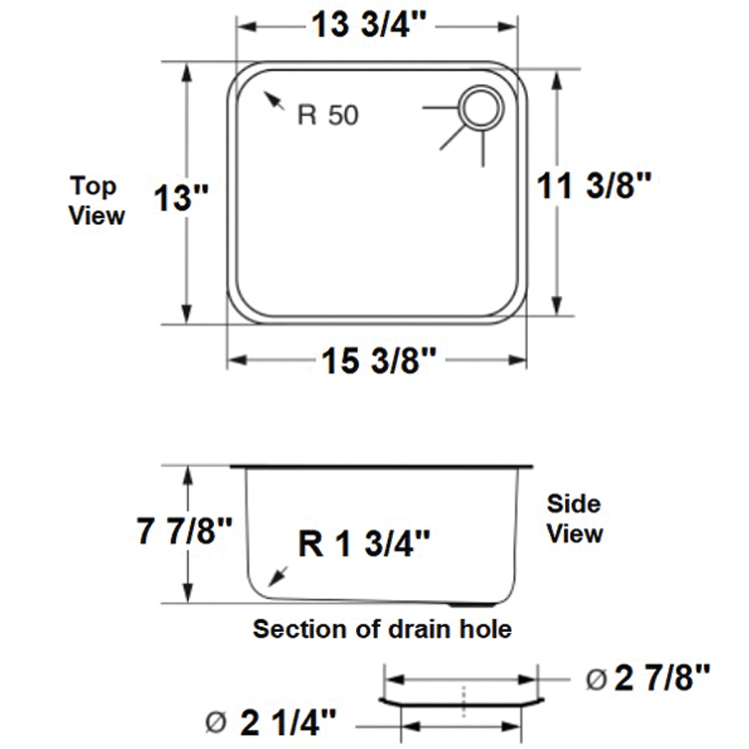Rectangular Sinks 10223/5 Scandvik Fisheries Supply