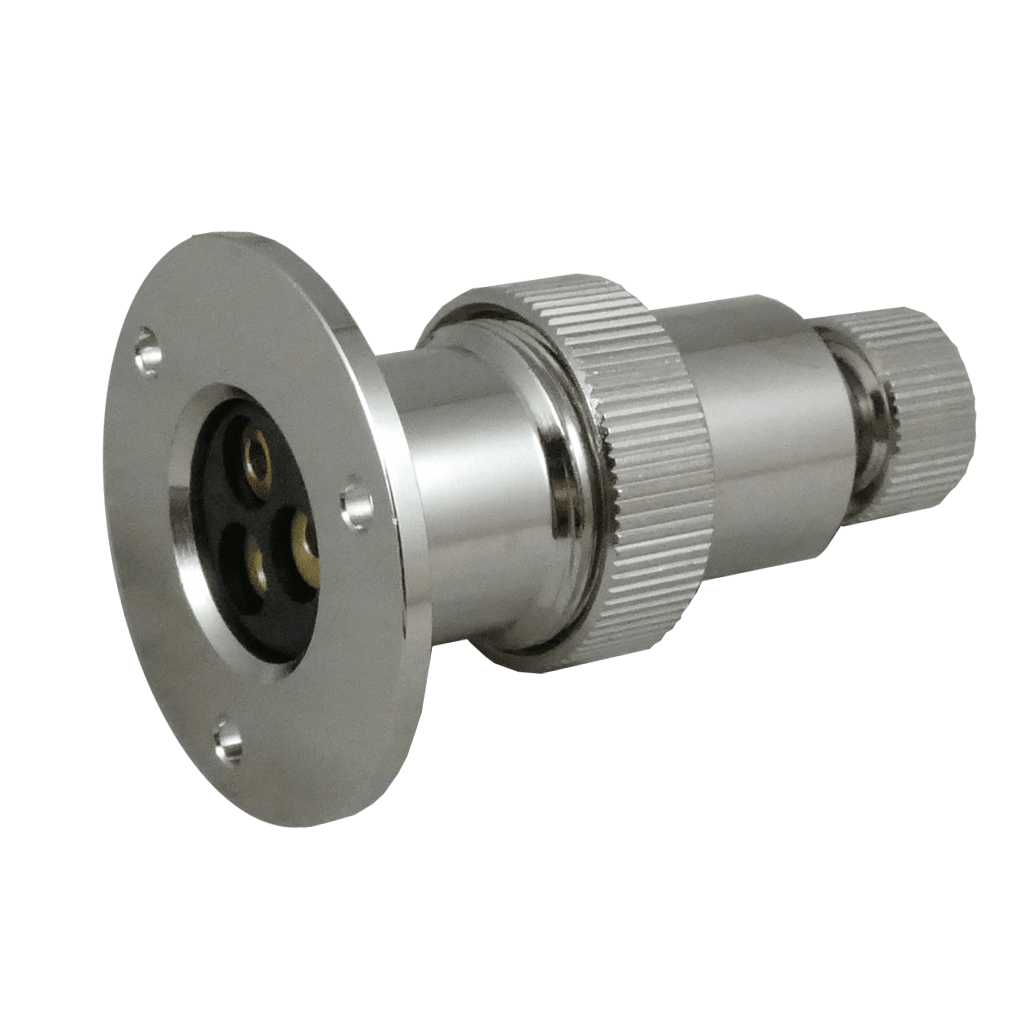 side view of Sea-Dog Line 3-Pin Polarized Electrical Plug & Socket