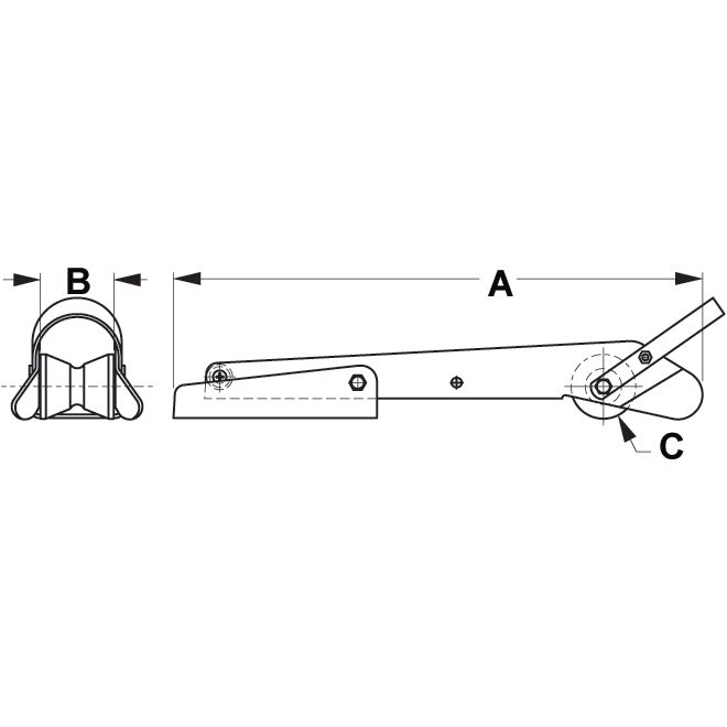 Pivoting Medium Bow Roller