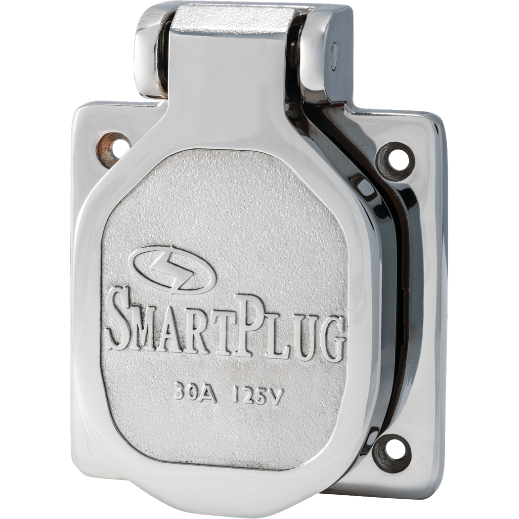 30A 125V Boatside Shore Power Inlet Stainless Steel Cover