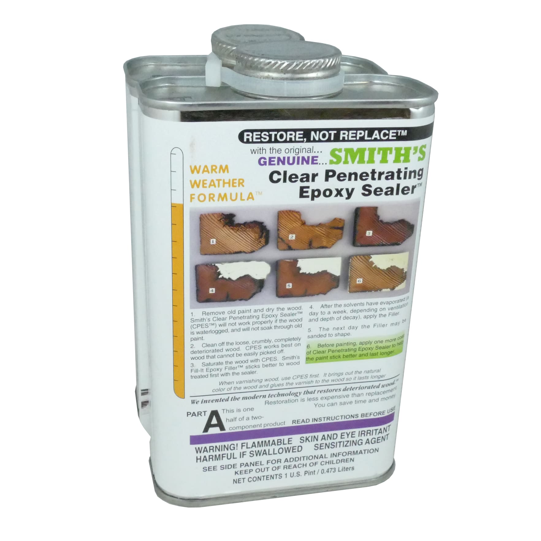 cpes-8 of Smiths Smith's Clear Penetrating Epoxy Sealer - Warm Weather Formula