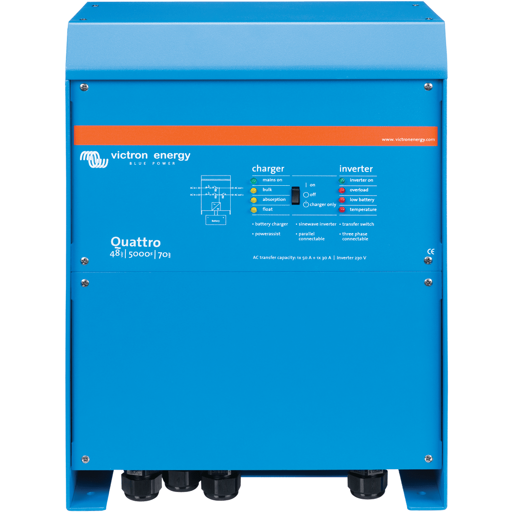 Victron Quattro 24V, 5000VA Inverter & Charger Fisheries Supply