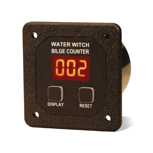 Water Witch Bilge Pump Cycle Counters - with Square Face