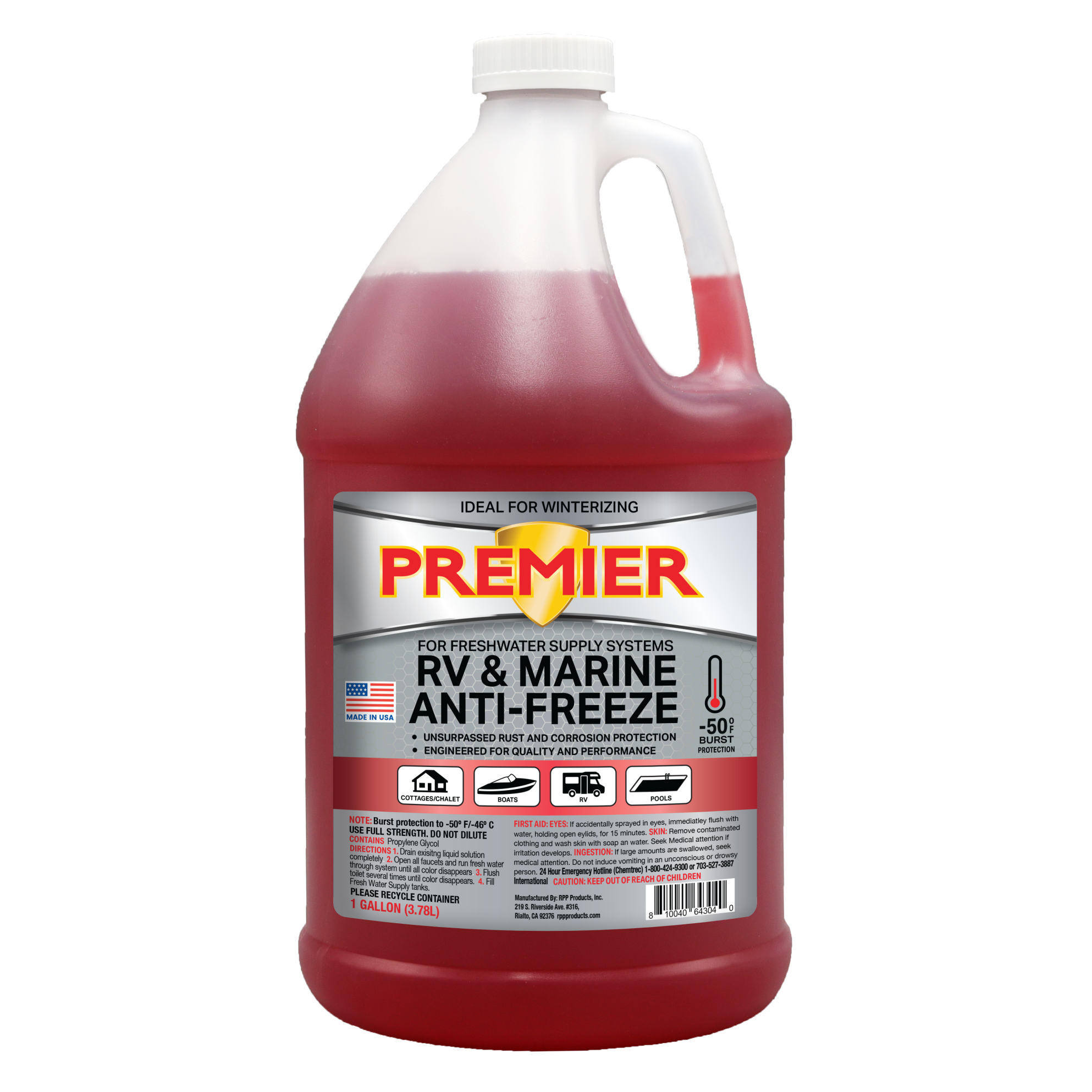 Winter Safe -50 Degree RV Pink Anti-Freeze / Antigel How Many Gallons Of Antifreeze To Winterize Rv