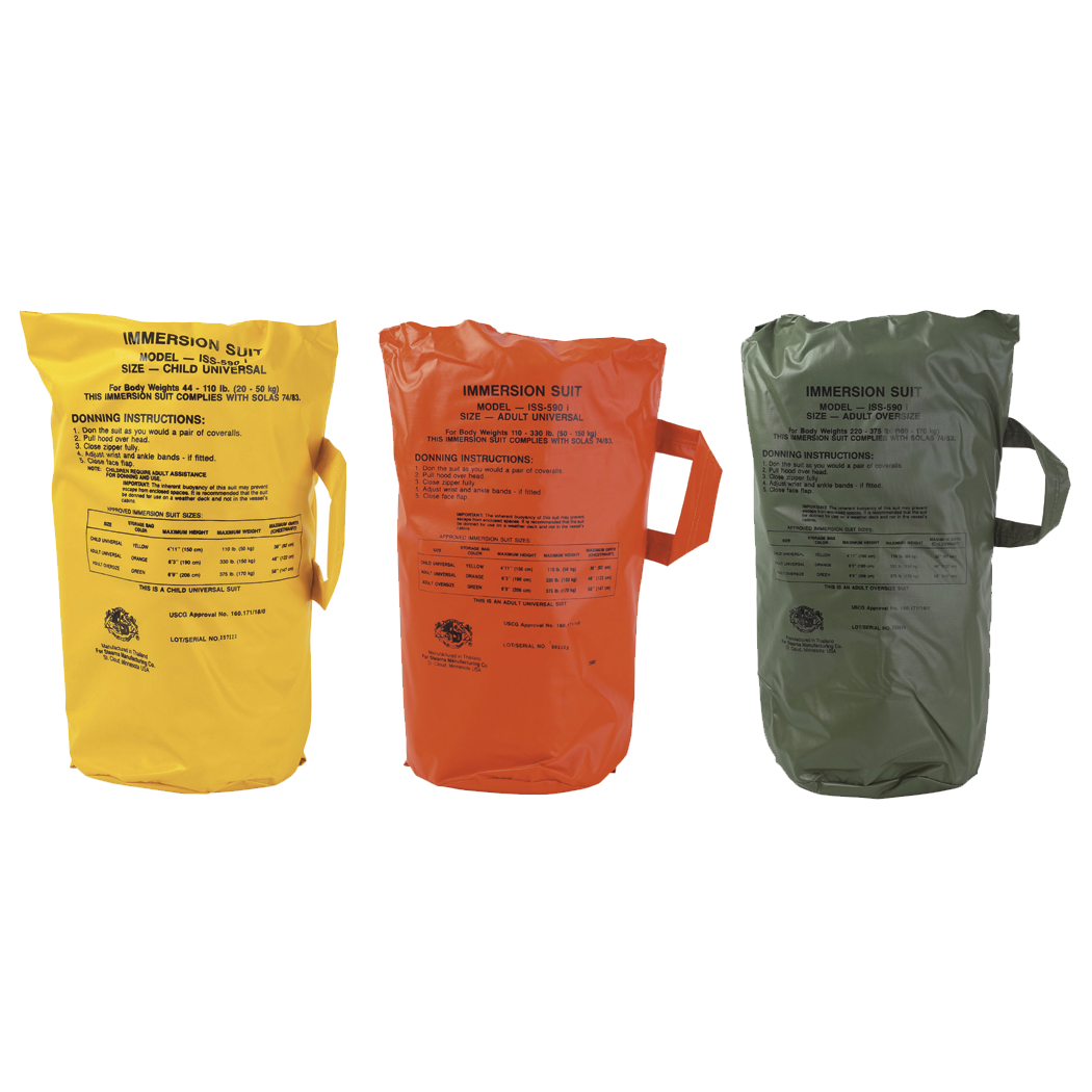 i-590 SOLAS Cold Water Immersion Suit Replacement Storage Bags ...