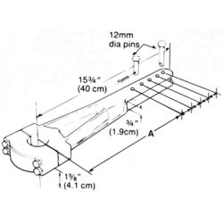 Edson tiller arm bronze light