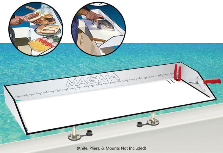 Bait Table W/ Mount Serving Filet Cutting Board Water Fishing Boat Accessory New