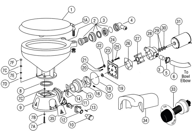 Jabsco 37010 Parts \u0026 Electric Toilet 