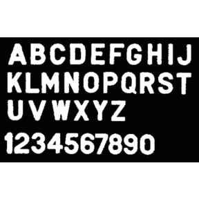 3" Gothic Plastic Numbers &amp; Letters