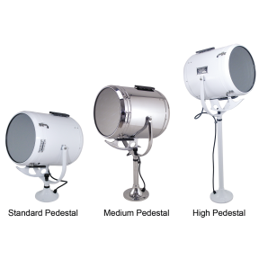 Fig. 885 Wheel or Lever&frasl;Gear Control Solar-Ray® Searchlight Head Assemby and Pedestal
