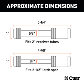 Hitch & Coupler Lock Set (2" Receiver, 2-1/2" Latch)