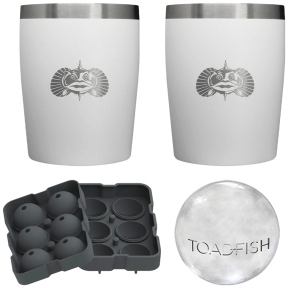 Non-Tipping 10oz Rocks Tumbler w/ Ice Tray Gift Set