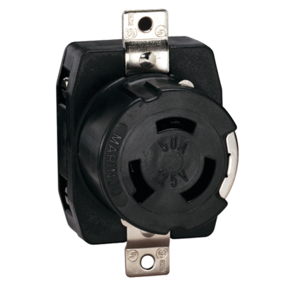 50A 125V Dockside Shore Power Receptacle