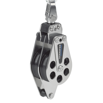 SCH 505-35 STAINLESS DOUBLE BLOCK W/ BECKET