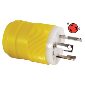 30 Amp Locking Shore Power Plug &amp; Connector