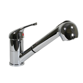 GALLEY MIXER CHROME HANDLE W/HOSE