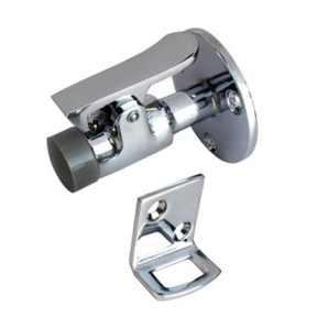 CHROME BRASS DOOR STOP & CATCH