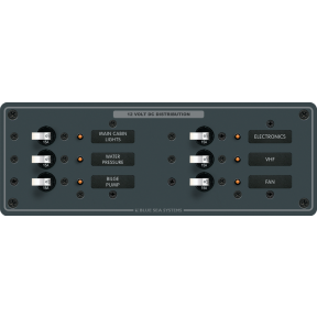 DC 6 Position Circuit Breaker Panel