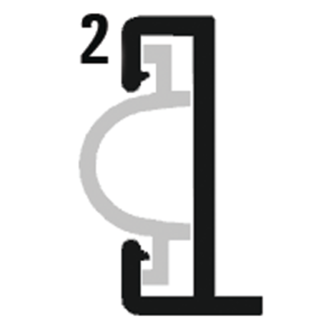 1-1/4IN X 12FT ALUMINUM RUB RAIL