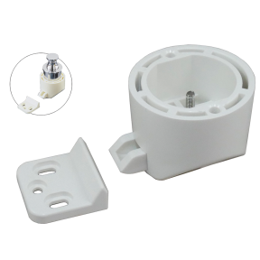 ROUND SNOW WHITE LATCH BODY ONLY