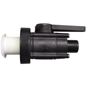 Marelon® Full-Flow Seacock - Thru-Hull x Ball Valve x Hose Barb - OEM