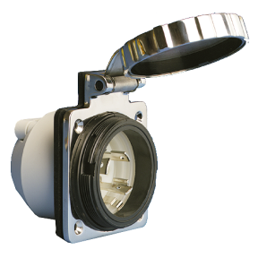 30 Amp 125V Stainless Steel Easy Lock&trade; Shore Power Inlet