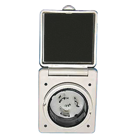 Standard Plastic 50 Amp 125V Easy-Lock&trade; Shore Power Inlet