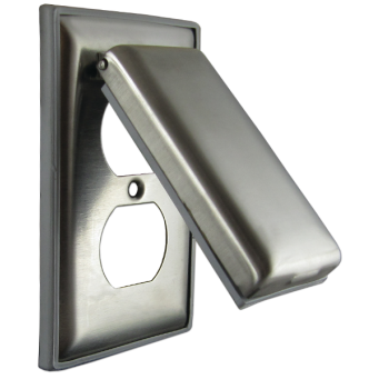 Stainless Steel Weatherproof Cover with Lift Lid