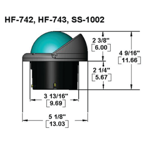 Helmsman&trade; Flush Mount Compasses - 3-3/4" Dial